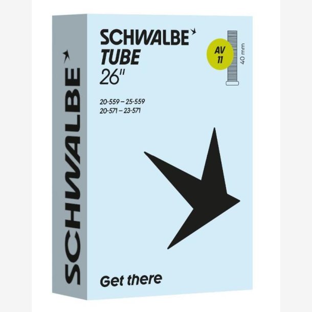 Schwalbe slange AV11 26 tommer 20/25-559/571 av 40 mm