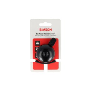 Simson klokke Race med elastik, sort