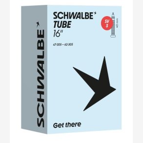 Schwalbe bnb Slange SV3 16 tommer 47/62-305 fv 40mm