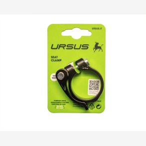 Ursus sadelpindklemme med hurtigudl�ser 40 mm aluminium sort