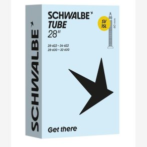 Schwalbe bnb Slange SV15L 28 tommer 28/34-622/630 fv 60mm