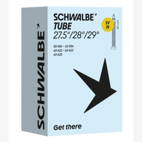 Schwalbe bnb Slange SV19 27-29 tommer 40/62-584/635 fv 60mm