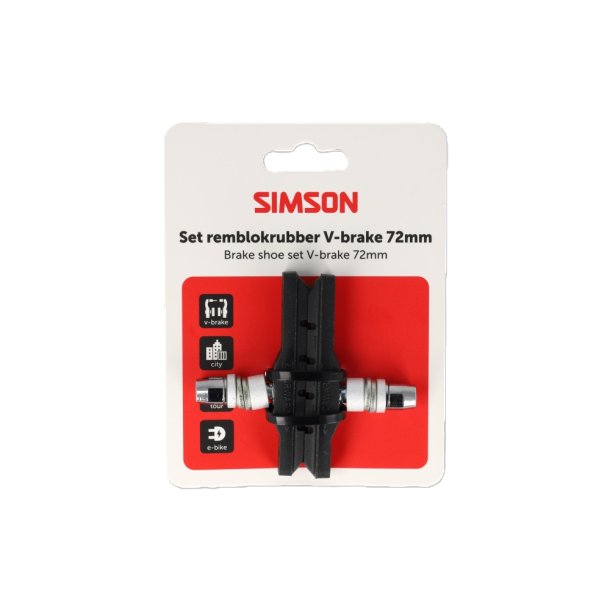 Simson bremseklods V-bremse 72 mm