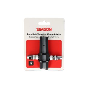 Simson bremseklods V-bremse 80mm Elcykel
