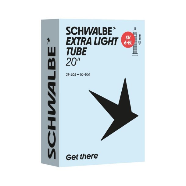 Schwalbe bnb Slange SV6EL 20 tommer 23/40-406 fv 40mm