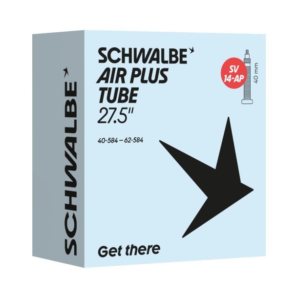 Schwalbe bnb Slange SV14AP Air Plus 27,5 tommer 40/62-584 fv 40mm