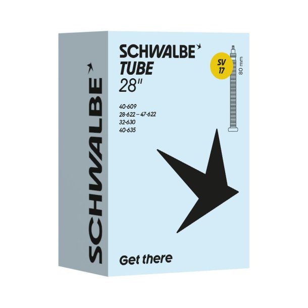 Schwalbe slange SV17 28 tommer 28/47-622/635 fv 80mm
