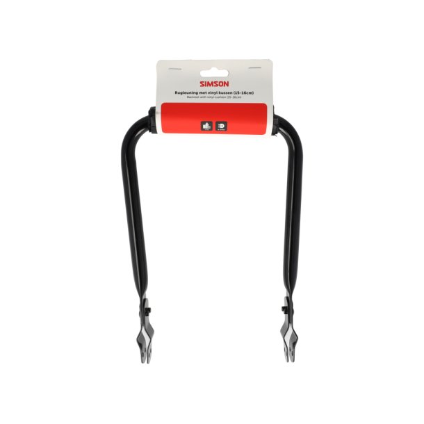 Simson rygl�n sort med hynde