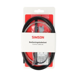 Simson omskifterkabel Nexus rustfrit st�l sort