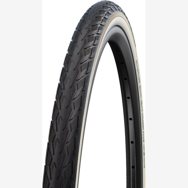 Schwalbe btb D�k Delta Cruiser Plus 28 x 1.10 sort/hvid refleks