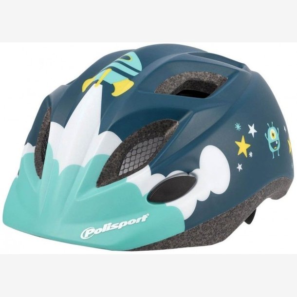 Polisport hjelm Spaceship XS 48-52 m�rkebl�