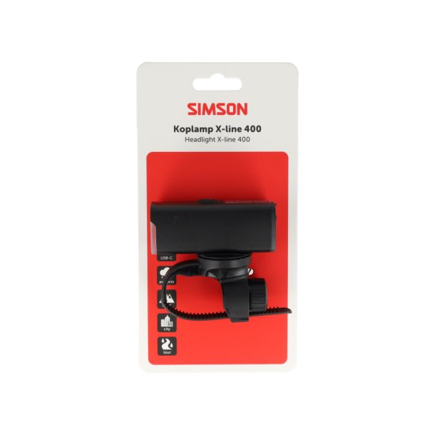 Simson forlygte Aurora X-line 400