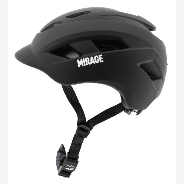 Mirage hjelm City/Elcykel mat sort L 58-61cm