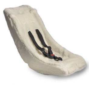 Melia Basis babyindsats m. nakkest�tte (2-9 mdr.) � cremehvid imiteret lammeskind