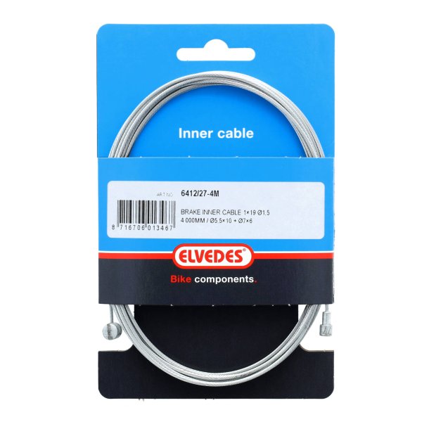 Elvedes bremse inderkabel 2 nipler ton 7x6 p�re 5,5x10