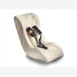 Melia baby-/sm�b�rnsindsats Comfort med 5-punktssele (7-18 mdr.) - imiteret lammeskind - hvid