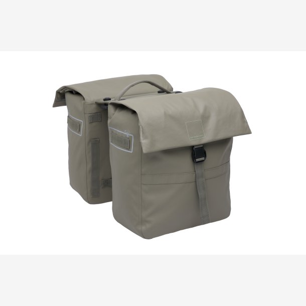 New Looxs dobbelt cykeltaske Leeds taupe MIK 38L