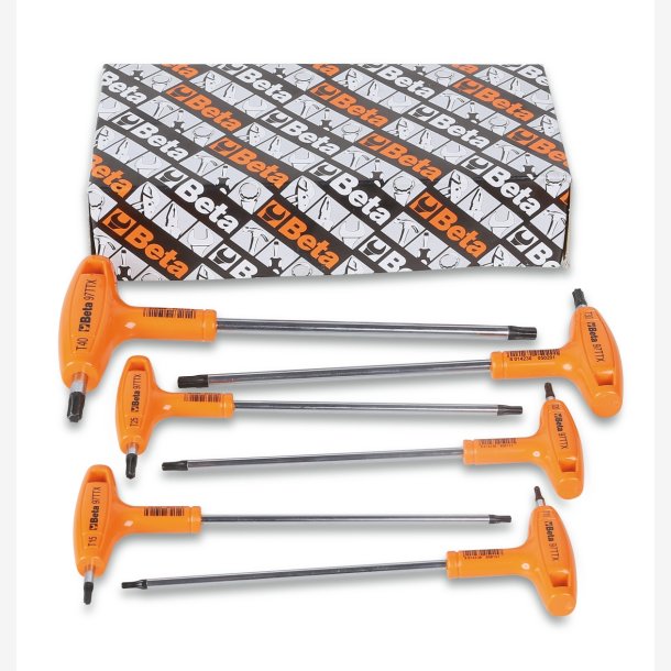 Beta-vinkel torx-n�gler med h�ndtag