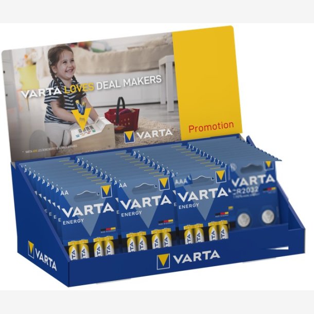 Varta batteridisplay Energi AA + AAA + CR2032