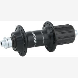 SHIMANO bagnav "105 FH-R7000" 36 huller, sort, quick release 163 mm