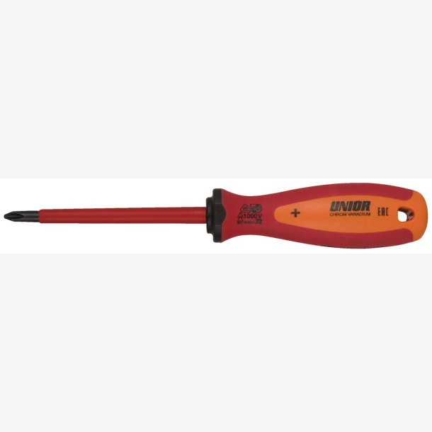 Unior skruetr�kker VDE-isoleret Phillips-hoved PH1x80