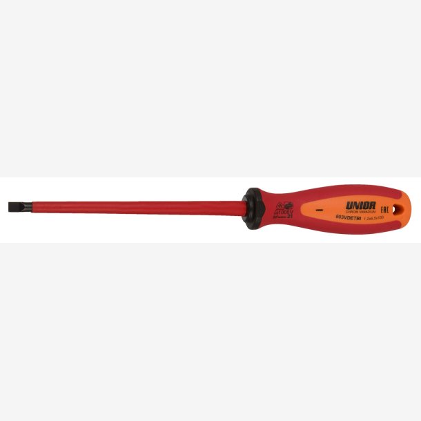 Unior skruetr�kker VDE isoleret flad 5,5x125