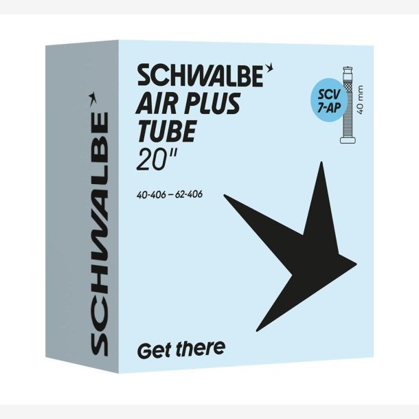 Schwalbe Slange SCV7-AP Air Plus 40/62-406 klikventil 40mm