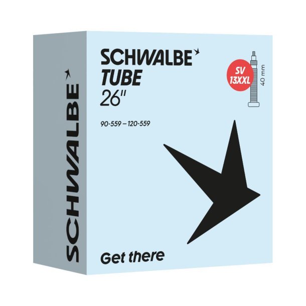 Schwalbe Slange SV13XXL Fatbike 26 tommer 90/120-559 fv 40mm