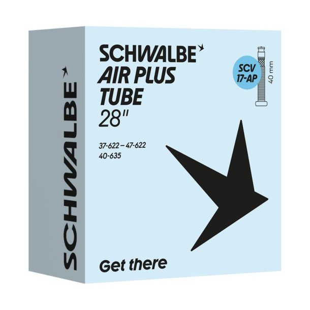 Schwalbe Slange SCV17-AP Air Plus 37/47-622 klikventil 40mm