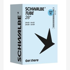 Schwalbe Slange SCV15L 28 tommer 28/34-622/630 klikventil 80mm