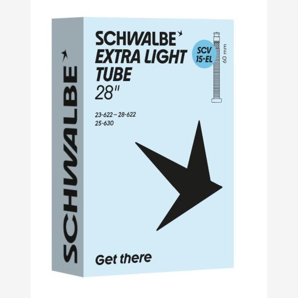 Schwalbe Slange SCV15-EL 28 tommer 23/28-622/630 klikventil 60mm