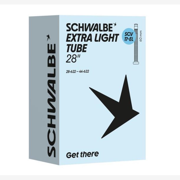 Schwalbe Slange SCV17-EL 28 tommer 28/44-622 klikventil 60mm