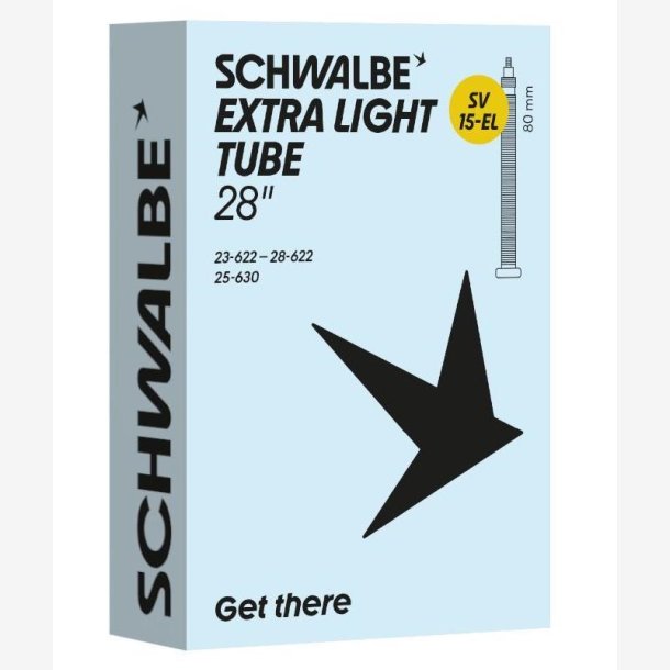 Schwalbe Slange SV15EL 28 tommer 23/28-622/630 fv 80mm