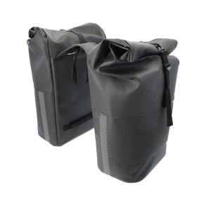New Looxs cykeltaske dobbelt Nyborg sort 34L