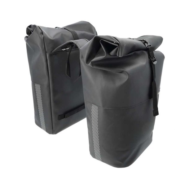 New Looxs cykeltaske dobbelt Nyborg sort 34L