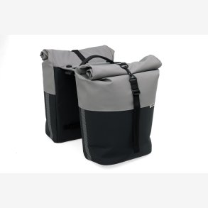 New Looxs cykeltaske dobbelt Nyborg gr�/sort MIK 2.0 34L
