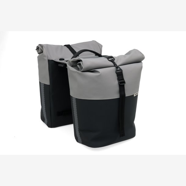 New Looxs cykeltaske dobbelt Nyborg gr�/sort MIK 2.0 34L
