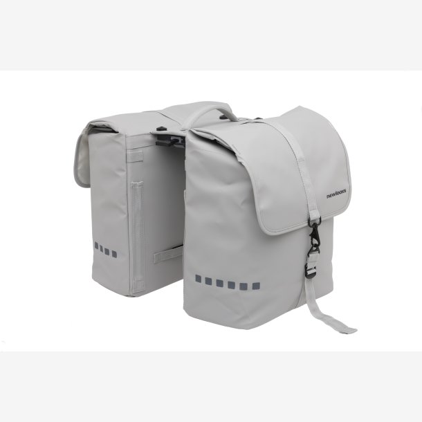 New Looxs dobbelt cykeltaske Odense lysegr� MIK 2.0 39L