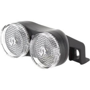 IKZI Light forlygte Dobbelt batteri sort