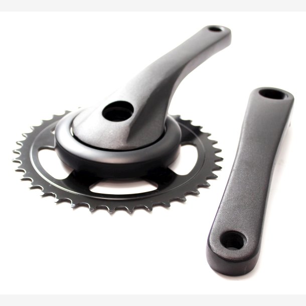 Cortina Crankstel 38t sort Matt