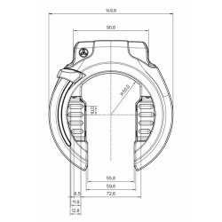 Trelock ringls til cykel RS 453 Protect-o-connect Standard NAZ
