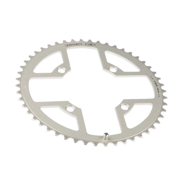 Gebhardt klinge 44T � 4-huls, s�lv (9-speed / BCD 104)