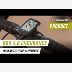 Cykelcomputer Sigma Rox 4.0 Endurance - sort
