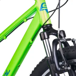 S'COOL Xroc Pro 26-K7 26" junior MTB med 7 gear - neon gr�n