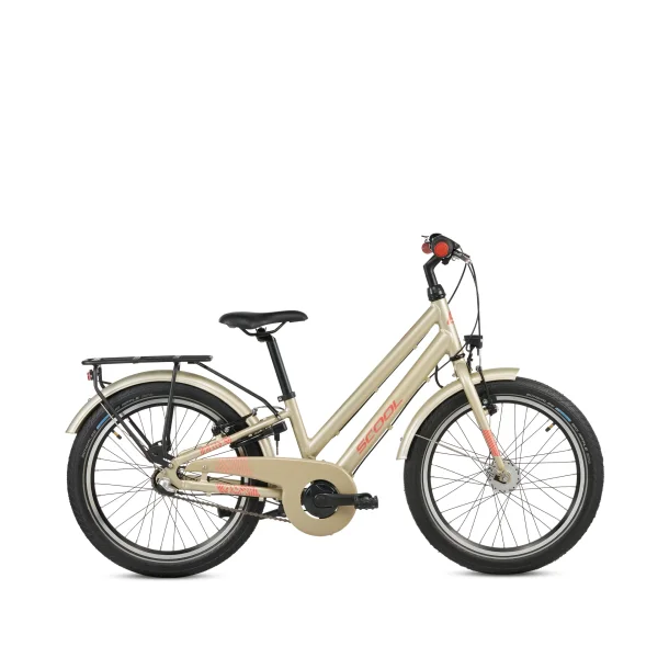 S'COOL chiX Pro 20" � letv�gtscykel med 3 gear, fodbremse - champagne beige
