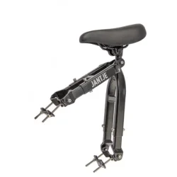 Ekstra barnesadel med fodsttte til cykelrammen Mirage Jantje universal - sort