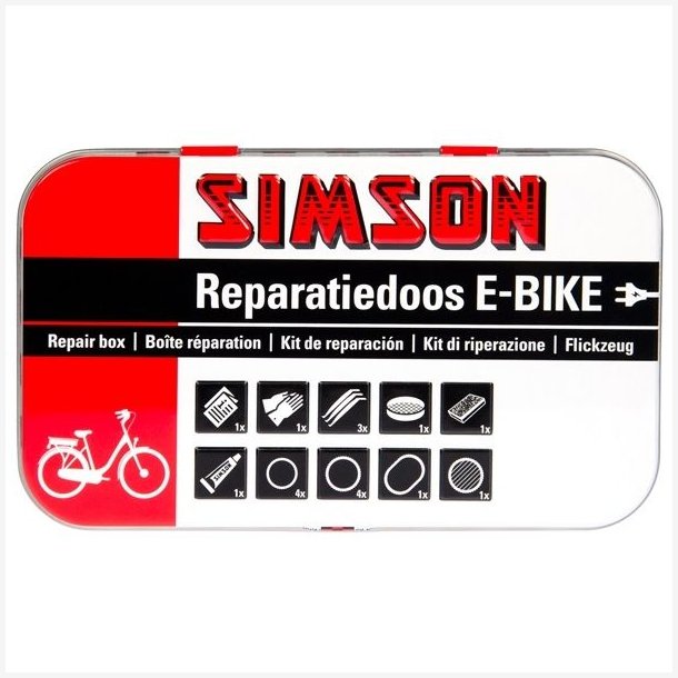 Simson Tire Repair Kit dkreparationsst til elcykel
