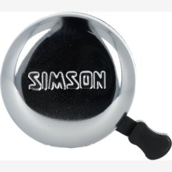 Simson traditionel cykelklokke - krom