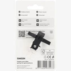 Simson Kompakt Klokke - S�lv