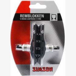Simson Bremse Shoe for V-Bremse - Cartridge 72mm